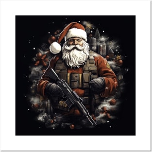 Badass Santa Claus Posters and Art